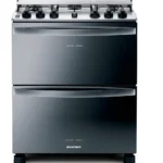 Fogão Brastemp 5 Bocas Duplo Forno Cor Inox Com Botões Remov Tipo de conexão Gás engarrafado