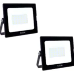 Kit 2 Refletor Elgin 30w Led Branco Frio 6500k Bivolt Ip65 127/220v Preto Branco-frio