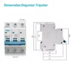 Disjuntor Tripolar 3 Polos Trifásico Elgin 70a Amperes - Imagem 3