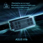 Notebook Asus V16 V3607vu Nvidia Rtx 4050 Intel Core 5 210h 16gb Ram 512gb Ssd Windows 11 Home Tela 16 Led Fhd 144hz Nível Ips Black - Rp306w - Imagem 6