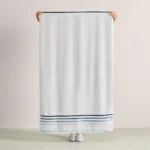 Toalha Banhão Gigante Algodão Lumina Karsten Branco/azul - Imagem 2