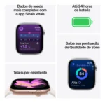 Apple Watch Series 11 GPS + Cellular - Caixa dourada de titânio – 46 mm - Pulseira dourada estilo milanês – P/M - Imagem 3