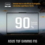 Notebook ASUS TUF Gaming F16 Core 5 NVIDIA RTX™ 4050 16GB Ram 512GB SSD Windows 11 Home Tela 16" FHD+ Mecha Gray - FX607VU-RL053W - Imagem 6