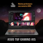 Notebook ASUS TUF Gaming A15 FA506NCG RTX 3050 AMD Ryzen 7 7445HS 16GB Ram 512GB SSD Windows 11 Tela 15,6" 144Hz Nível IPS FHD Black - HN217W - Imagem 7