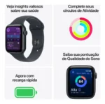 Apple Watch SE 3 GPS • Caixa estelar de alumínio – 44 mm • Pulseira esportiva estelar – P/M - Distribuidor Autorizado - Imagem 3