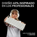Teclado sem fio Logitech G Pro X 60 Lightspeed White - Imagem 6