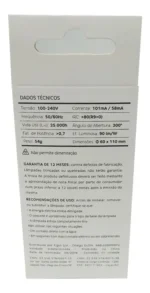 Kit 50 Lâmpadas Led Bulbo 9w Branco Quente Elgin 127/220v Branco-quente - Imagem 7