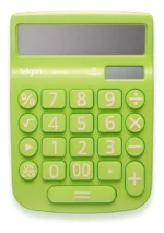 Calculadora Verde Mv 4136 Visor 12 Dig. Display Lcd Elgin Verde - Imagem 3