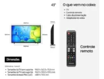 Smart TV 43" Full HD F6000F 2025 Samsung Bivolt - Imagem 9