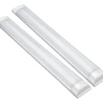 Kit 2 Luminárias Sobrepor Led Slim 36w 120cm Luz Fria Elgin 127/220v Branco-frio