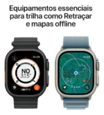 Apple Watch Ultra 3 GPS + Cellular • Caixa natural de titânio – 49 mm • Pulseira loop Alpina azul-clara – M - Distribuidor Autorizado - Imagem 5
