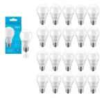 Kit 20 Lâmpadas Led 9w Bulbo Biv E27 Branca Fria 6500k Elgin 127/220v Branco-frio