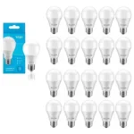 Kit 20 Lâmpadas Led 9w Bulbo Biv E27 Branca Fria 6500k Elgin 127/220v Branco-frio