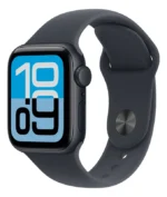 Apple Watch SE 3 GPS • Caixa meia-noite de alumínio – 44 mm • Pulseira esportiva meia-noite – M/G