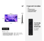 Samsung Smart Tv 58 Crystal Uhd 4k 2025 + Soundbar Hw-b400f - Imagem 5