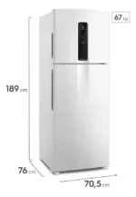 Geladeira Electrolux Frost Free Inverter 480l Bivolt It70 Branco 110v/220v - Imagem 2