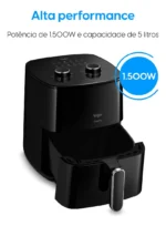 Fritadeira Elétrica Air Fryer Cinq Fry Elgin 5l 1.500w Preto 220v - Imagem 9