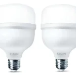 Kit 2 Lâmpadas Super Bulbo Alta Potência Led 50w 6500k Elgin 127/220v Branco-frio