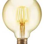 Kit 5 Lâmpadas Filamento Led G95 4w Bivolt 2200k Elgin 127v/220v