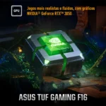 Notebook Asus Tuf Gaming F16 Fx607vj Nvidia Rtx 3050 Intel Core 5 210h 16gb Ram 512gb Ssd Windows 11 Home Tela 16 Nível Ips 144hz Cinza - Rl007w - Imagem 5