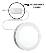 Kit 7 Painel Plafon Led Embutir Quadrado 18w 6500k Elgin 127/220v Branco - Imagem 2