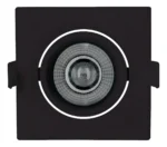 Kit 3x Eco Spot Preto Elgin 3w Quadrado Preto 3000k Bivolt 3v Preto - Imagem 2