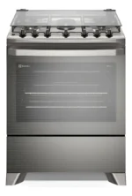 Fogão 5 Bocas Electrolux Experience Inox Timer Fe5tc 127/220v