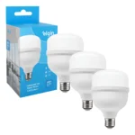 Kit 3 Lâmpadas Super Bulbo Alta Potência Led 40w 6500k Elgin 127/220v Branco-frio
