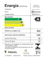 Micro-ondas Electrolux 36L cor Inox Efficient com Descongelamento Assistido ME36S - Imagem 9