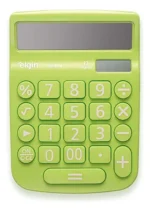 Calculadora Elgin Mv 4136 Verde Visor 12 Dig. Display Lcd Verde - Imagem 2