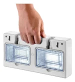 Kit 2 Luminárias Bloco Emergência Led 16w Power Line Elgin Branco 127/220v - Imagem 3