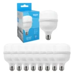 Kit 8 Lâmpadas Super Bulbo Alta Potência Led 40w 6500k Elgin 127/220v Branco-frio