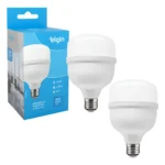 Kit 2 Lâmpadas Super Bulbo Alta Potência Led 30w 6500k Elgin 127/220v Branco-frio