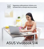 Notebook ASUS Vivobook S14 S3407CA Intel Core Ultra 5 225H 16GB Ram 512GB SSD Windows 11 Tela 14" LED FHD Silver - LY113W - Imagem 5