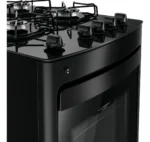 Fogão Consul 4 Bocas Preto Com Mesa De Vidro E Grades Indivi Preto 110v/220v - Imagem 8