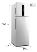Geladeira Electrolux Frost Free Inverter 390L Efficient AutoSense Duplex Branca (IF43) - Imagem 3