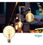 Kit 5 Lâmpadas Filamento Led G95 4w Bivolt 2200k Elgin 127v/220v - Imagem 4