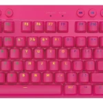 Teclado Gamer Sem Fio Logitech G PRO X TKL - Rosa Magenta