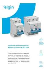 Disjuntor Tripolar 3 Polos Trifásico Elgin 80a 100a 125a - Imagem 4