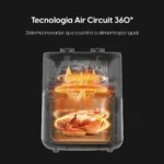 Fritadeira Elétrica Air Fryer Cinq Fry Elgin 5l 1.500w Preto 220v - Imagem 4