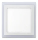 Luminaria Sobrepor Quadrada 12w 2700k Branca Morna Elgin