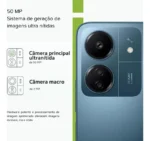 Smartphone Xiaomi Redmi 13C Dual SIM 256 GB Navy blue 8 GB RAM - Imagem 4