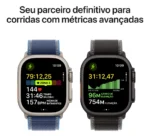 Apple Watch Ultra 3 GPS + Cellular • Caixa natural de titânio – 49 mm • Pulseira loop Alpina azul-clara – M - Distribuidor Autorizado - Imagem 4