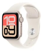 Apple Watch SE 3 GPS • Caixa estelar de alumínio – 44 mm • Pulseira esportiva estelar – M/G - Distribuidor Autorizado
