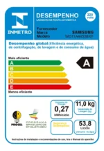 Lava E Seca Samsung Wd11a Com Ecobubble Branca 11kg - Imagem 10