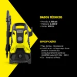Lavadora de Alta pressão Kärcher Prática Black 1500PSI 1400W 127v - Imagem 11