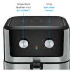 Fritadeira Air Fryer Chrome Fry - 8l Air Circuit 1.900w 220v - Imagem 8