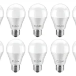 Kit 10 Lâmpadas Led 12w Bivolt 3000k Branca Morna Elgin 127/220v Branco Quente 3000k