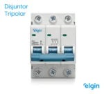 Kit 4 Disjuntores Tripolar 3 Polos 100a Termomagnético Curva C Elgin - Imagem 7