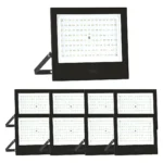 Kit 12 Refletor Elgin 200w Led Branco Frio 6500k 110v/220v (bivolt) Preta Branco-frio